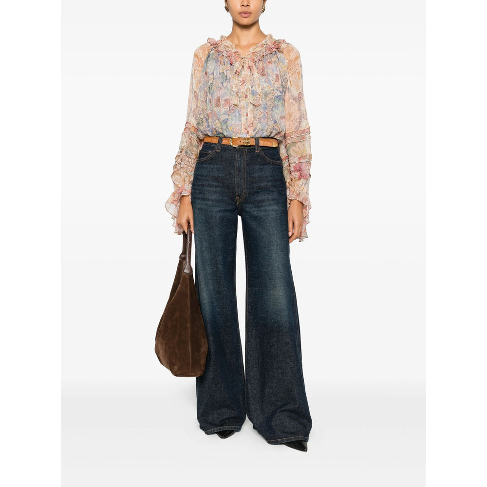 Multicoloured Ruffle Top