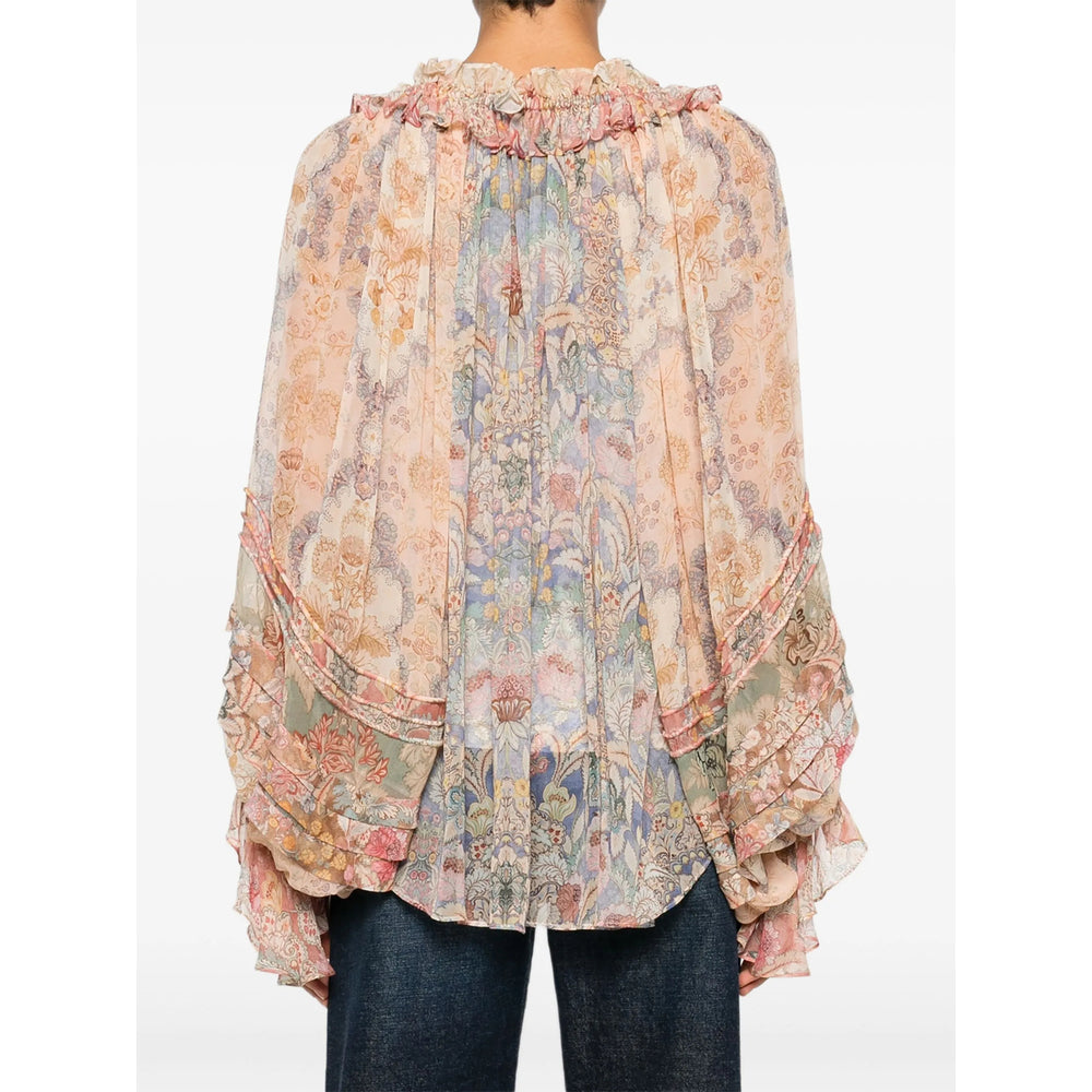 Multicoloured Ruffle Top