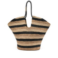 Gold-tone Stripe Tote Bag