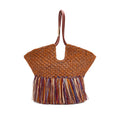 Natural Woven Raffia Tote Bag