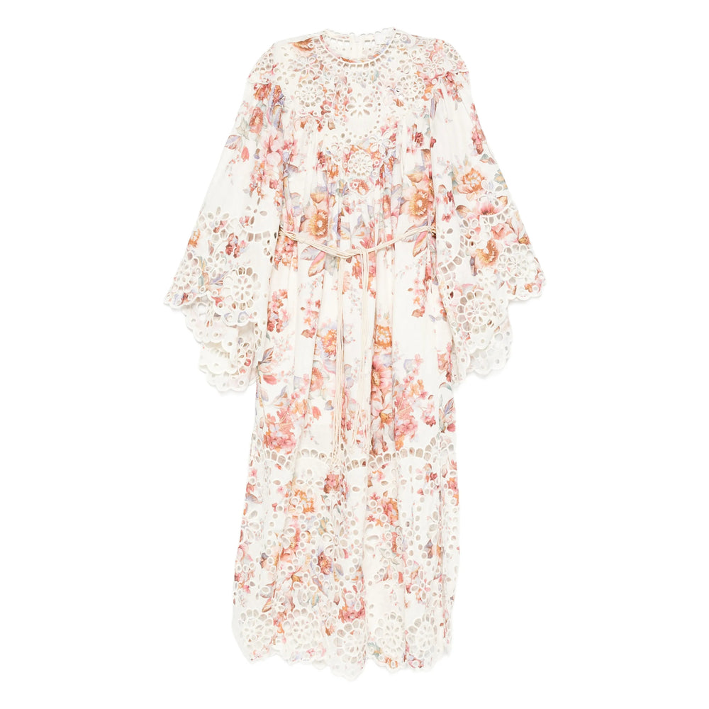 Ivory Floral Lace Belt