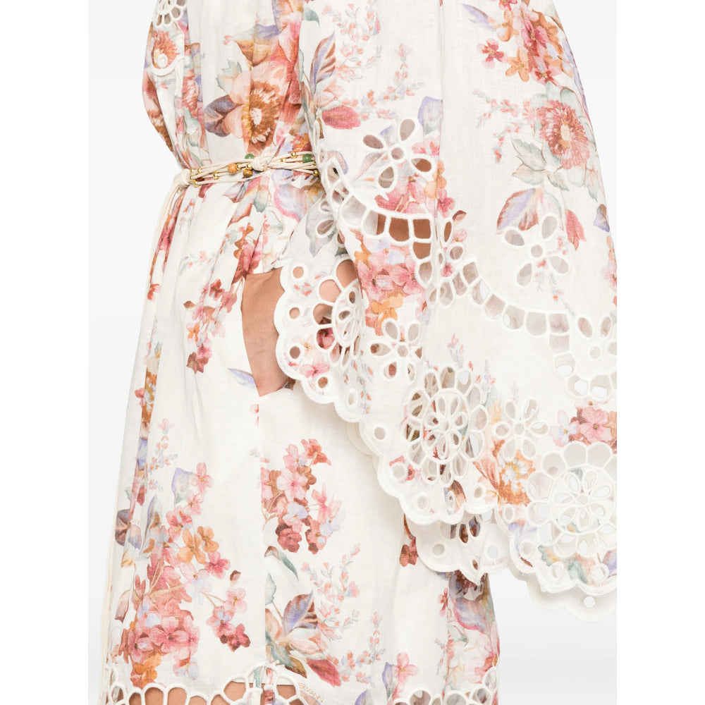 Ivory Floral Lace Belt