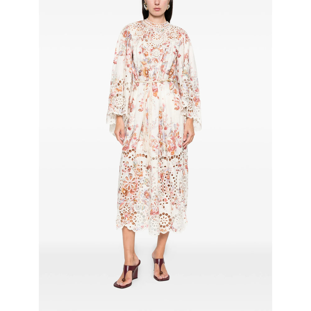 Ivory Floral Lace Belt