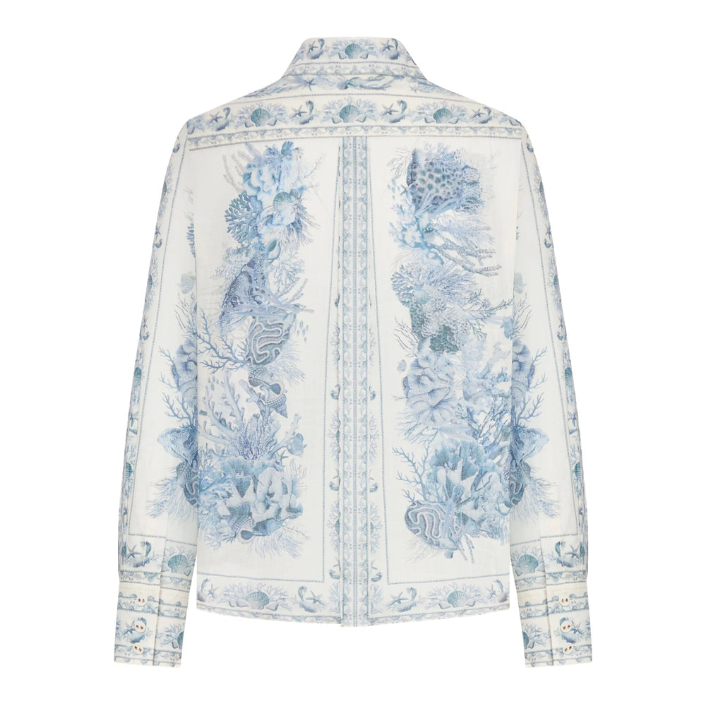 Vibant Blue Button Shirt