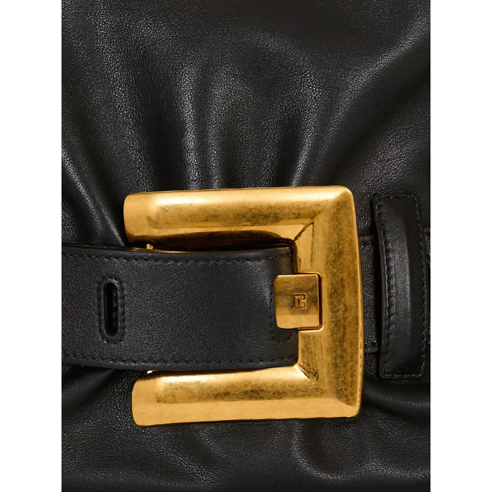 Gold Tone Chain Calfskin Tote