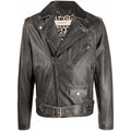 Grained Leather Garment Jacket
