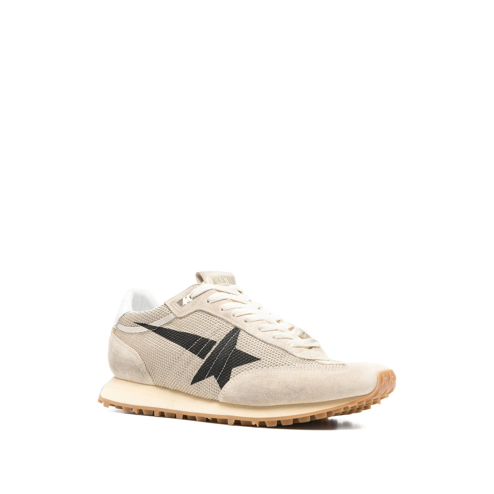 Beige Star Panel Sneaker