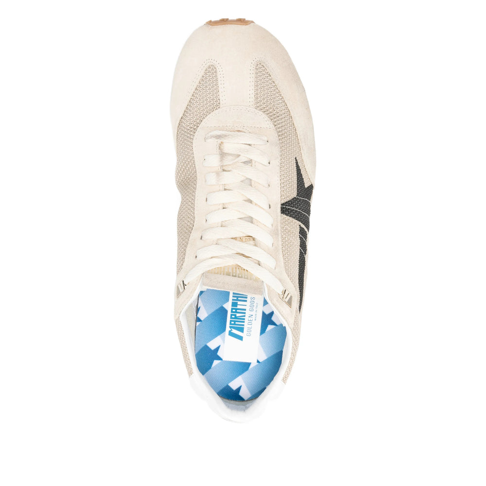 Beige Star Panel Sneaker