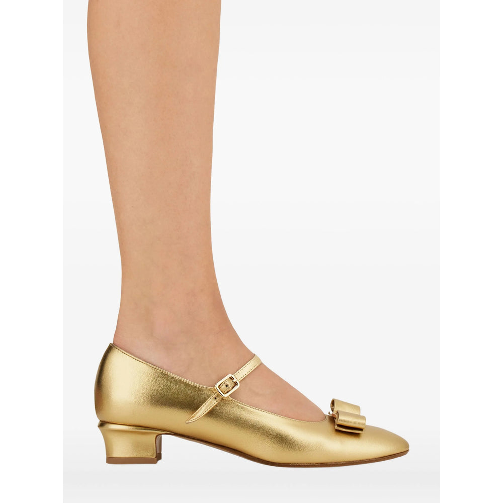 Bow Embellished Low Heel