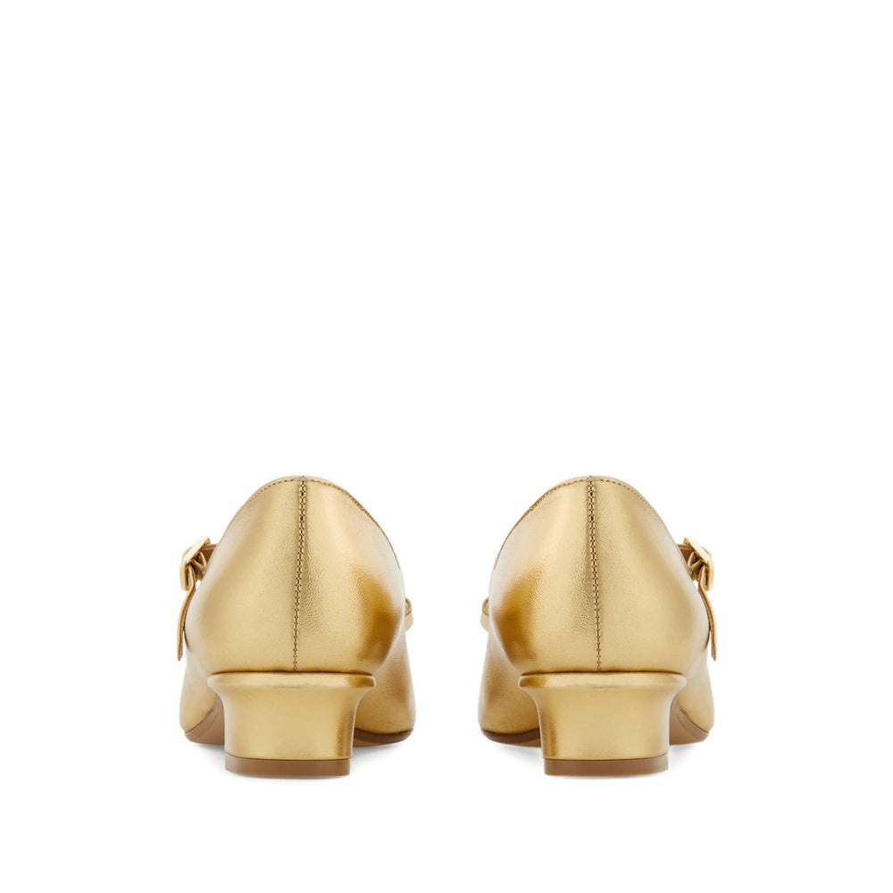 Bow Embellished Low Heel
