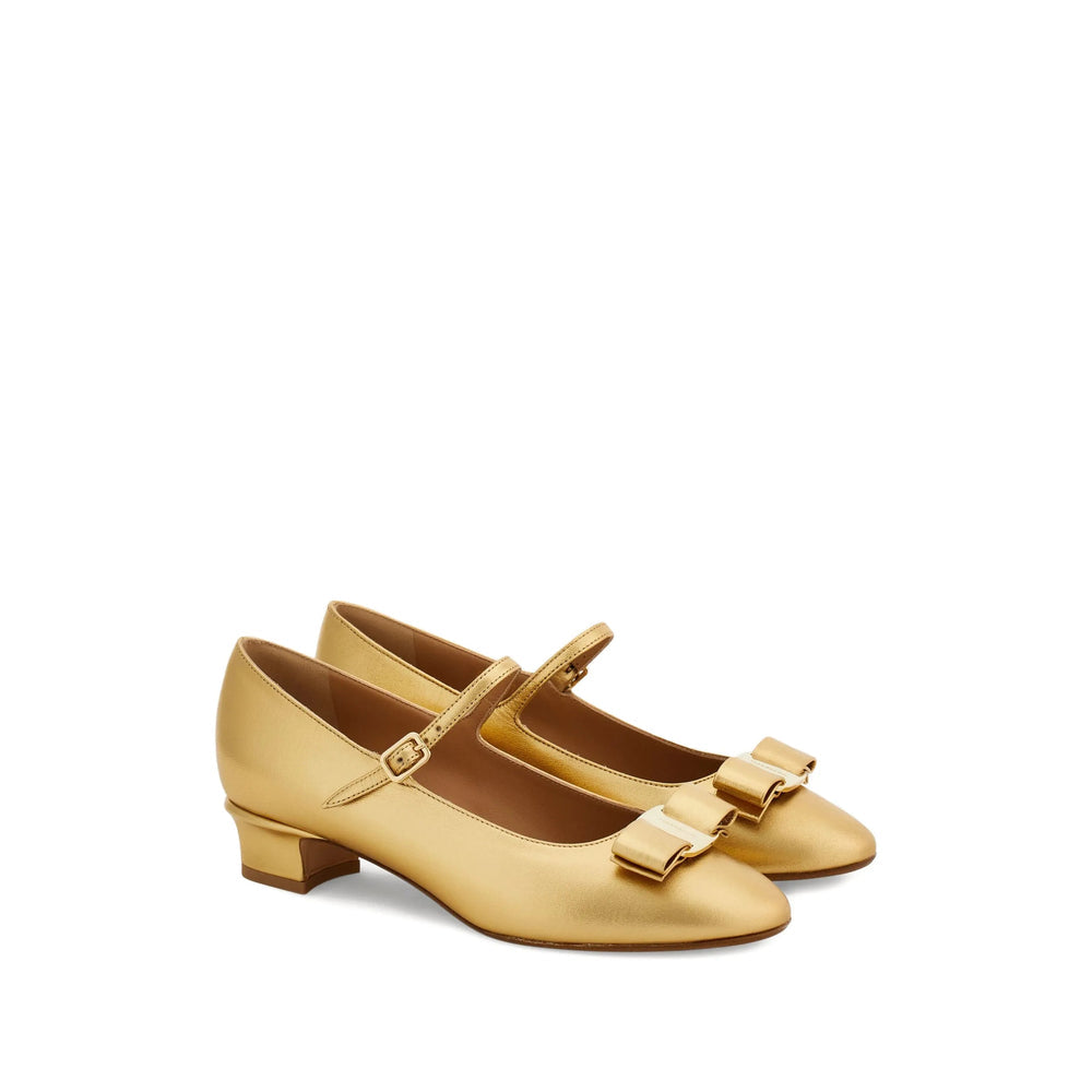 Bow Embellished Low Heel