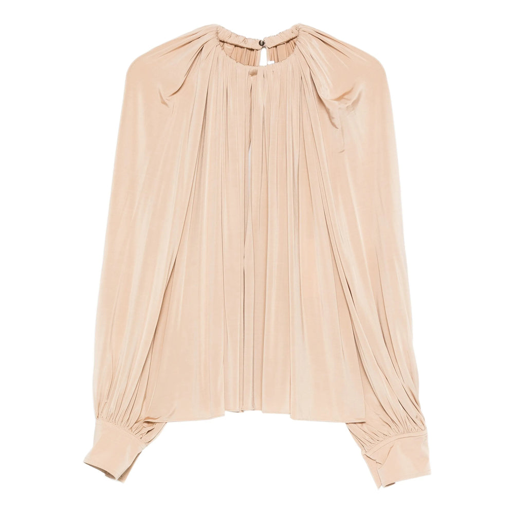 Soft Gathered Long Sleeve Shirt