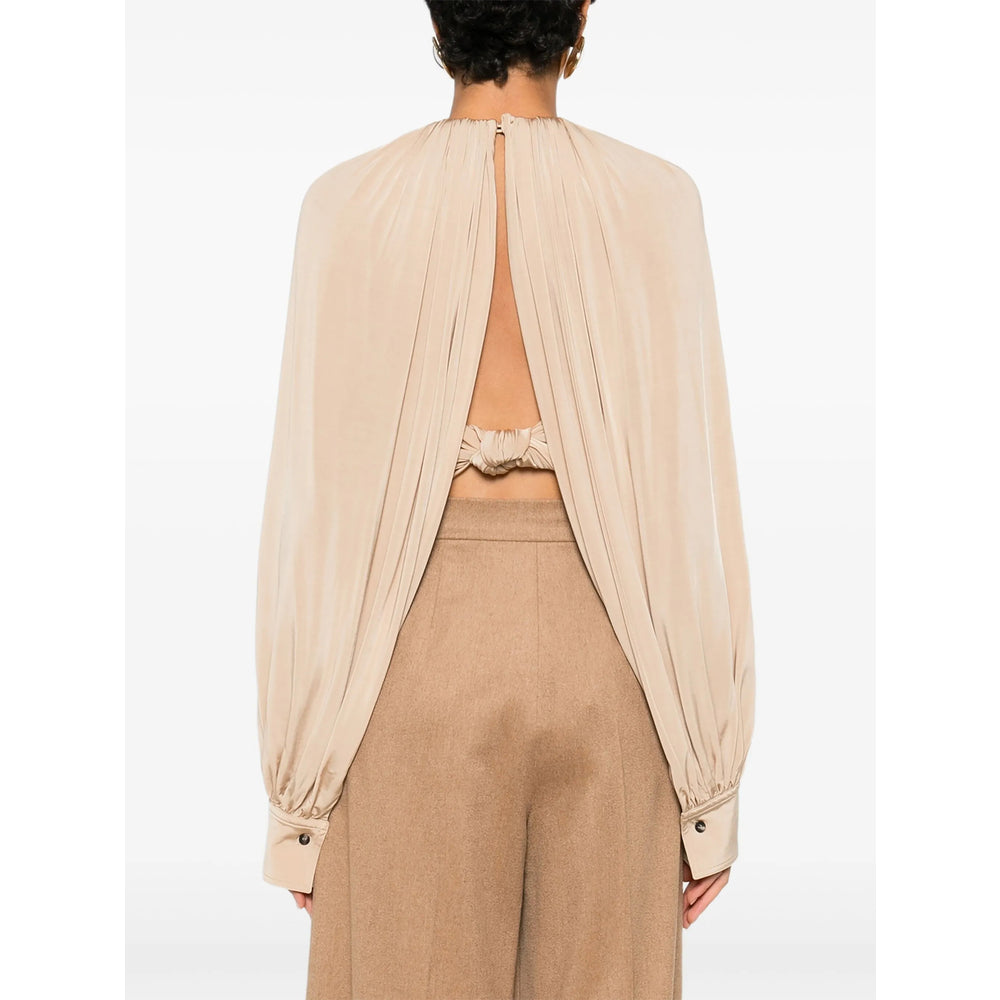 Soft Gathered Long Sleeve Shirt