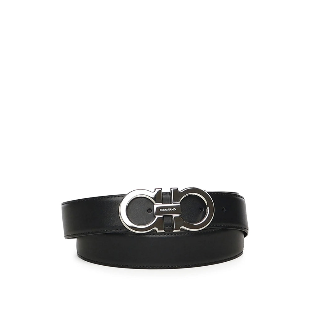 Dual Tone Calf Leather Gancini Belt