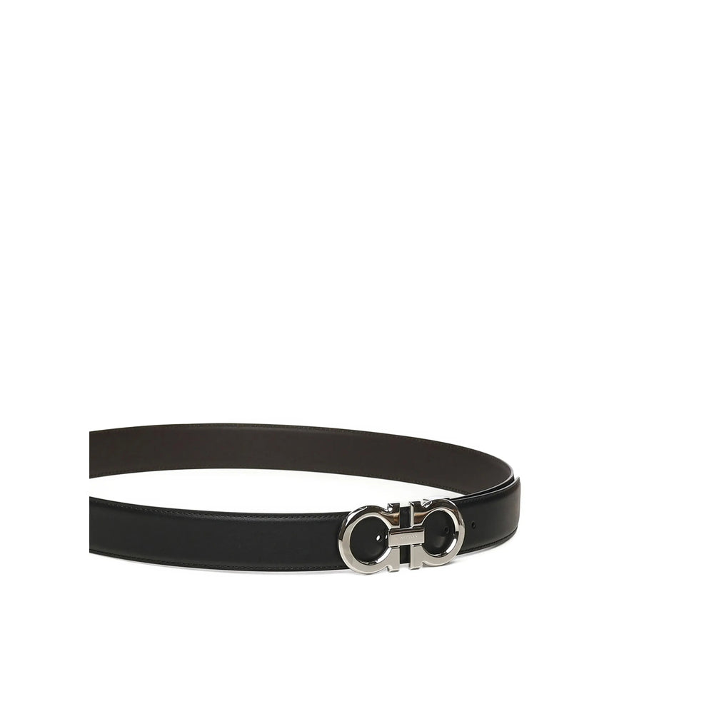 Dual Tone Calf Leather Gancini Belt