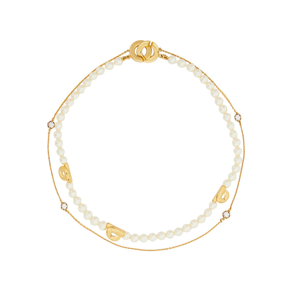 Gold-toned Crystal Choker