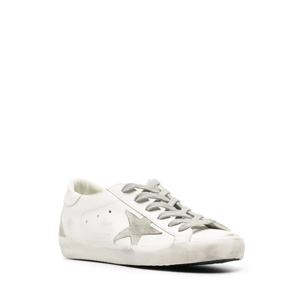 Star Perforated Calf Leather Sneaker