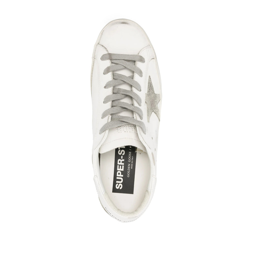 Star Perforated Calf Leather Sneaker