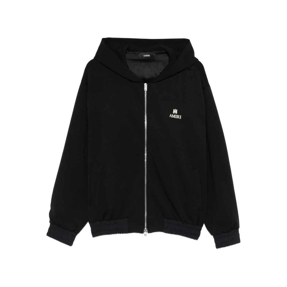 Black Logo Crew Hoodie
