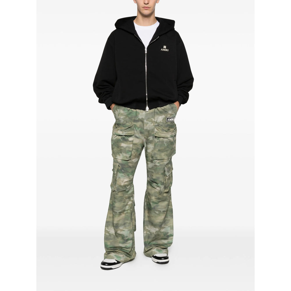 Black Logo Crew Hoodie