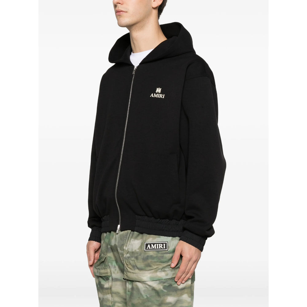 Black Logo Crew Hoodie