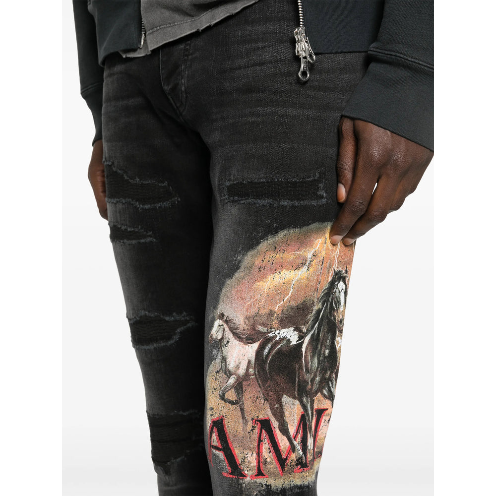 Dark Graphic Denim Jacket
