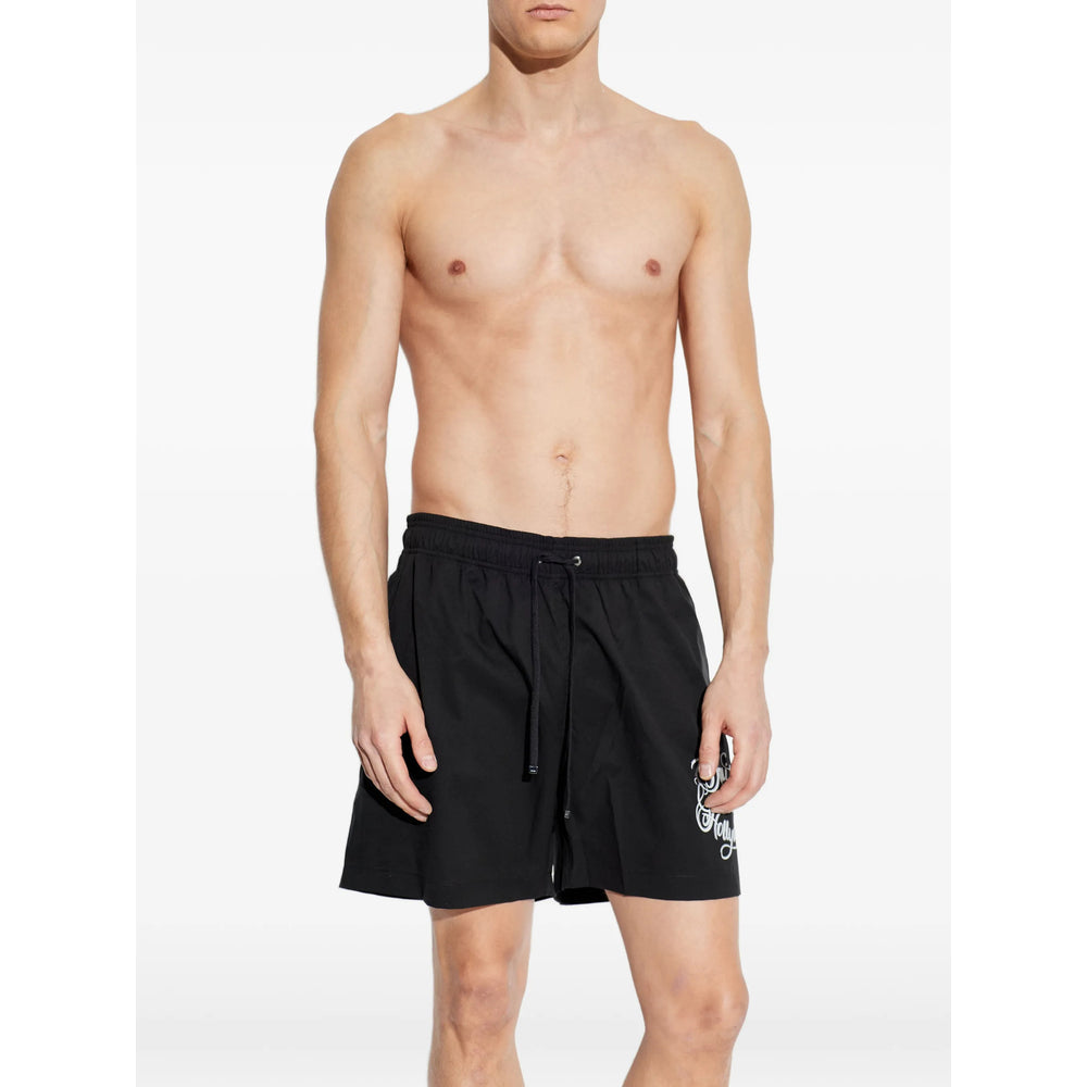 Sleek Black Waistband Swimwear
