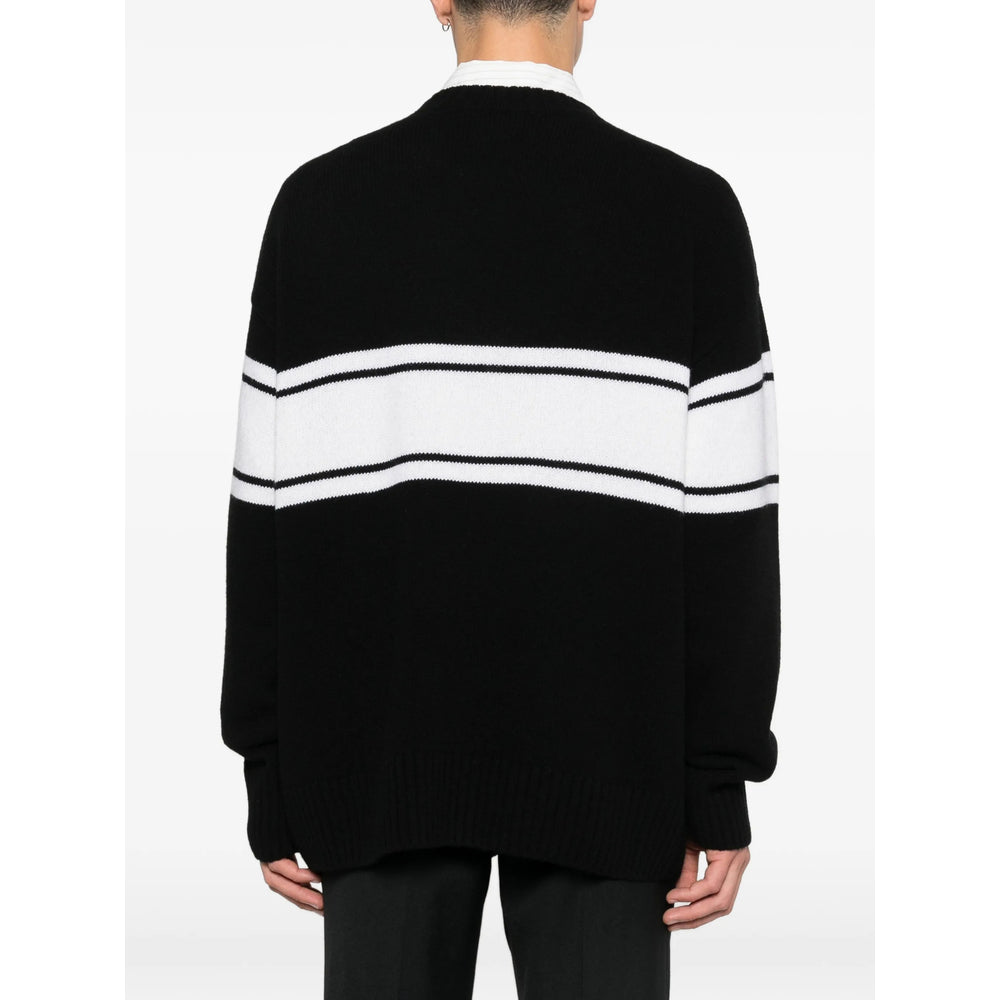 Modern Black Stripe Sweater