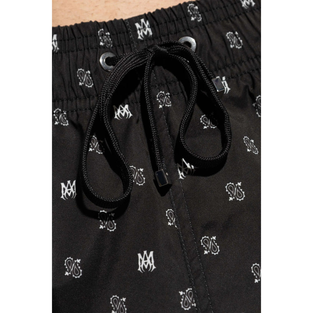 Black And White Paisley Swim Dress