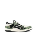 Beige Green Laceup Boot