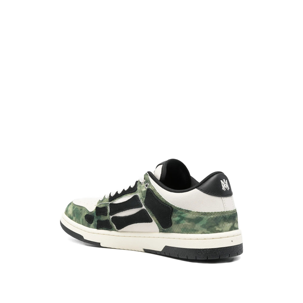 Beige Green Laceup Boot