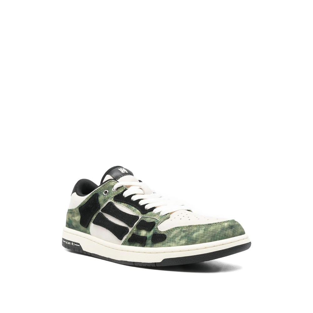 Beige Green Laceup Boot