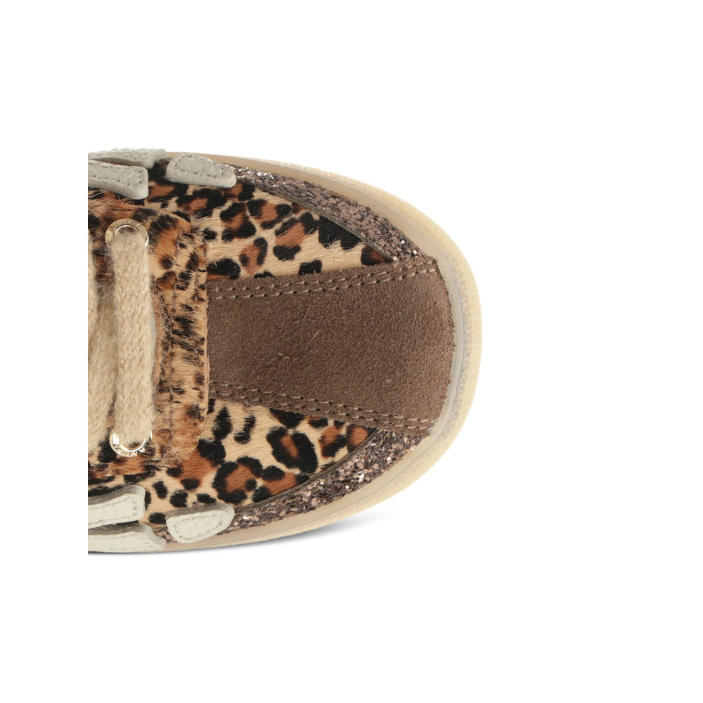 Brown Leopard Lace Boot