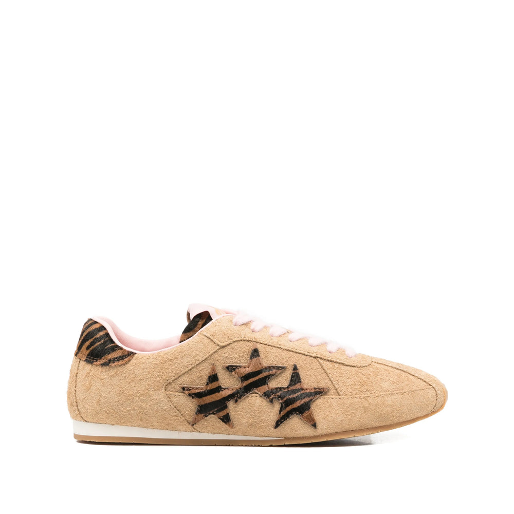 Brown Calf Leather Star Trim Shoe