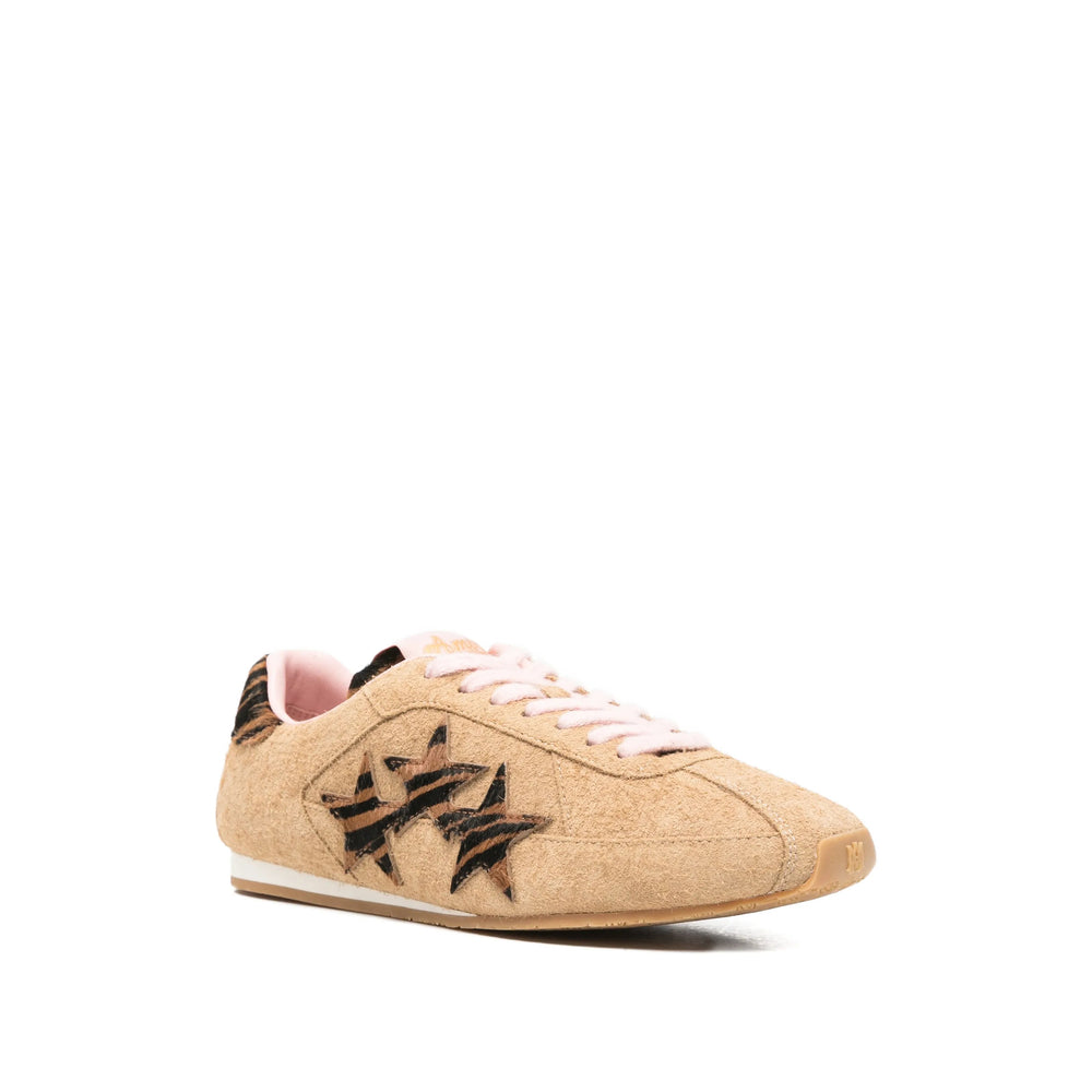 Brown Calf Leather Star Trim Shoe
