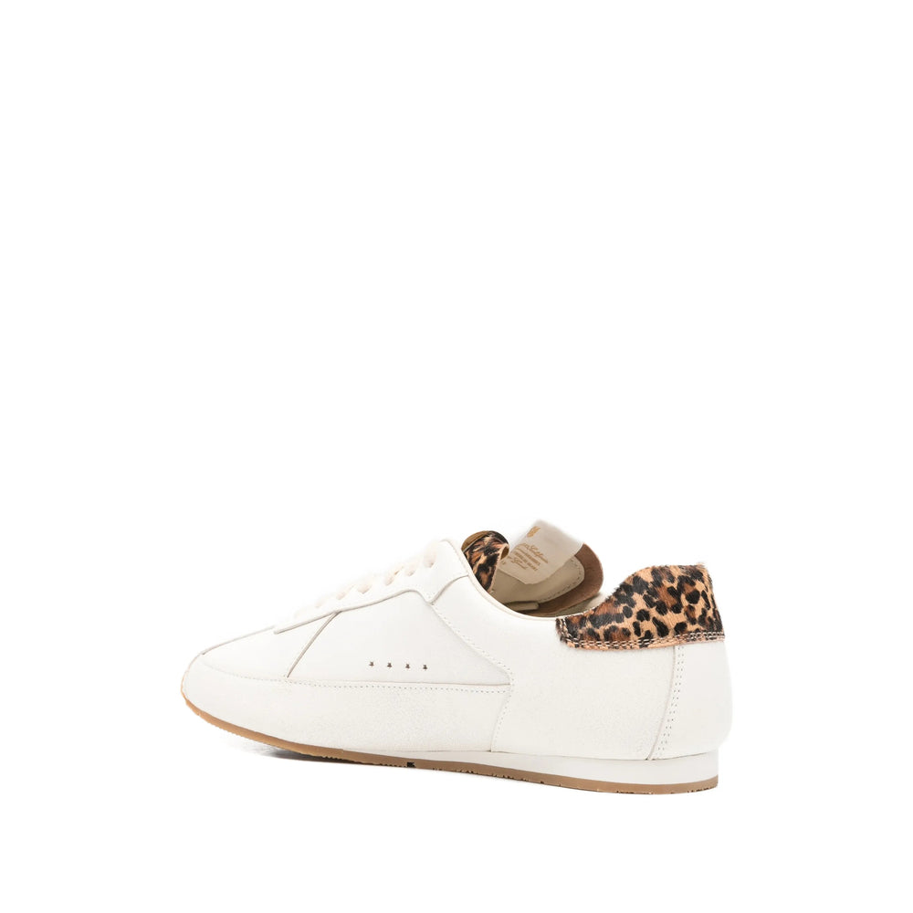Beige Leopard Star Lace Shoe