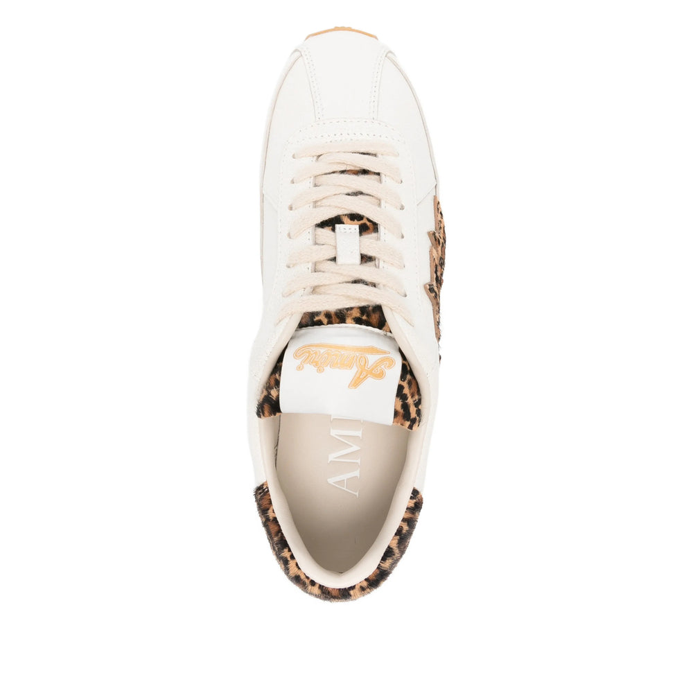 Beige Leopard Star Lace Shoe