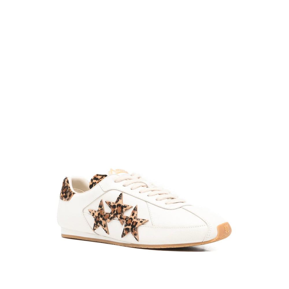 Beige Leopard Star Lace Shoe