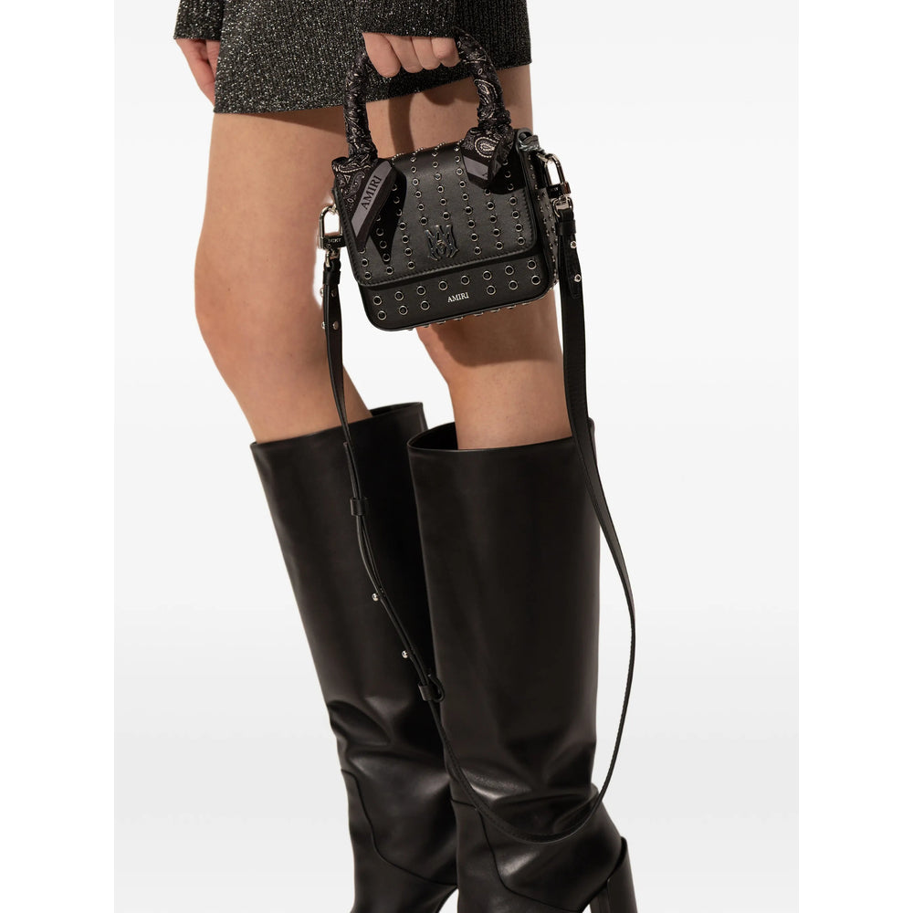 Calf Leather Scarf Wrap Top Handle