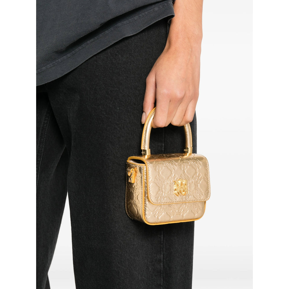 Gold Embossed Calf Leather Tote