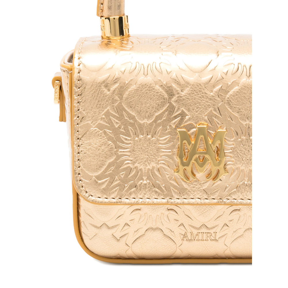 Gold Embossed Calf Leather Tote