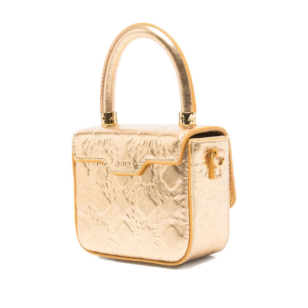 Gold Embossed Calf Leather Tote