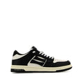 Black White Leather Lace Up Pump