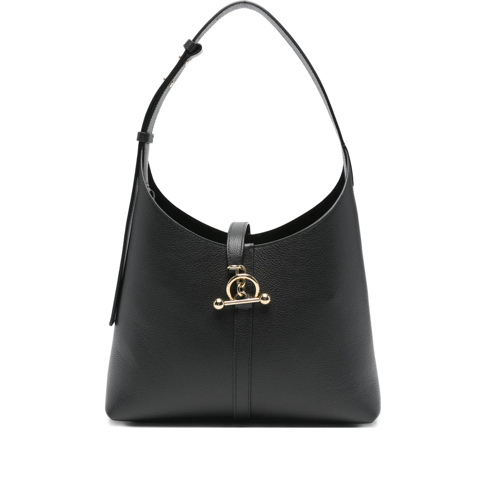 Sleek Adjustable Calf Leather Tote