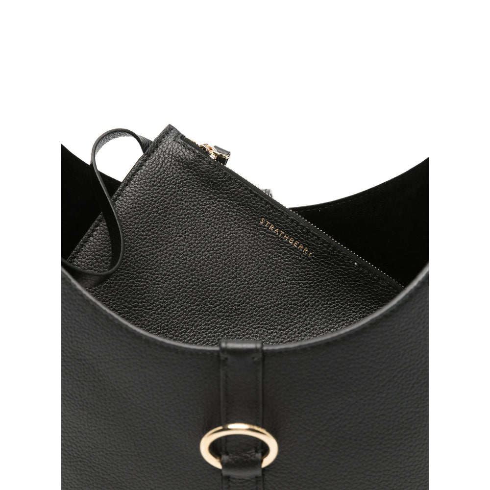 Sleek Adjustable Calf Leather Tote