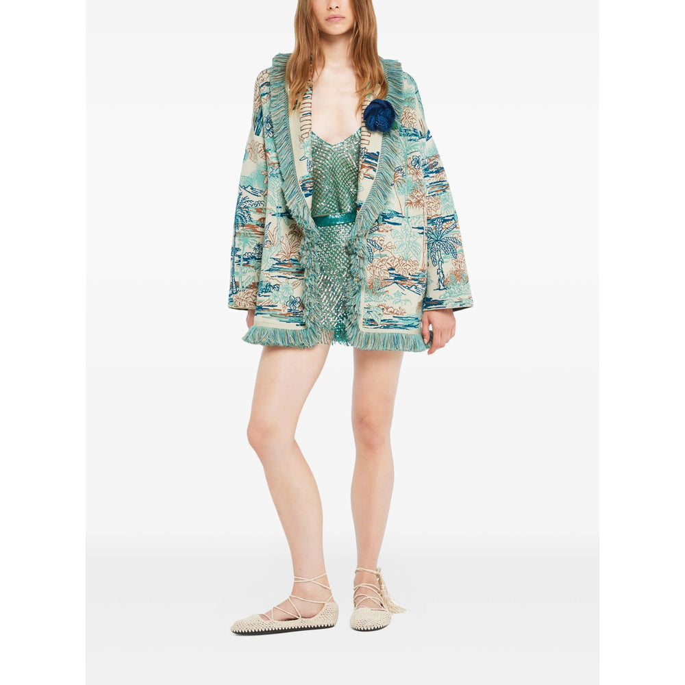 Vibrant Jacquard Blazer