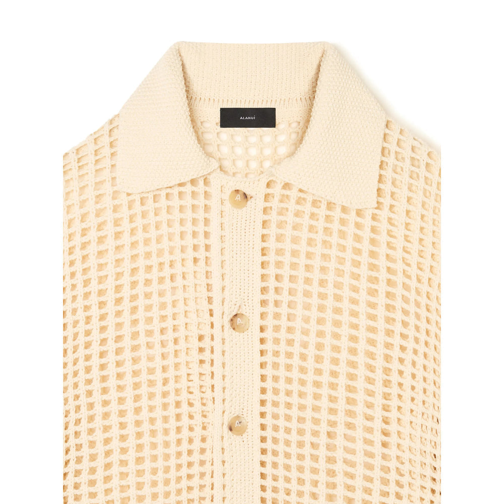 Soft Sand Beige Collar Top