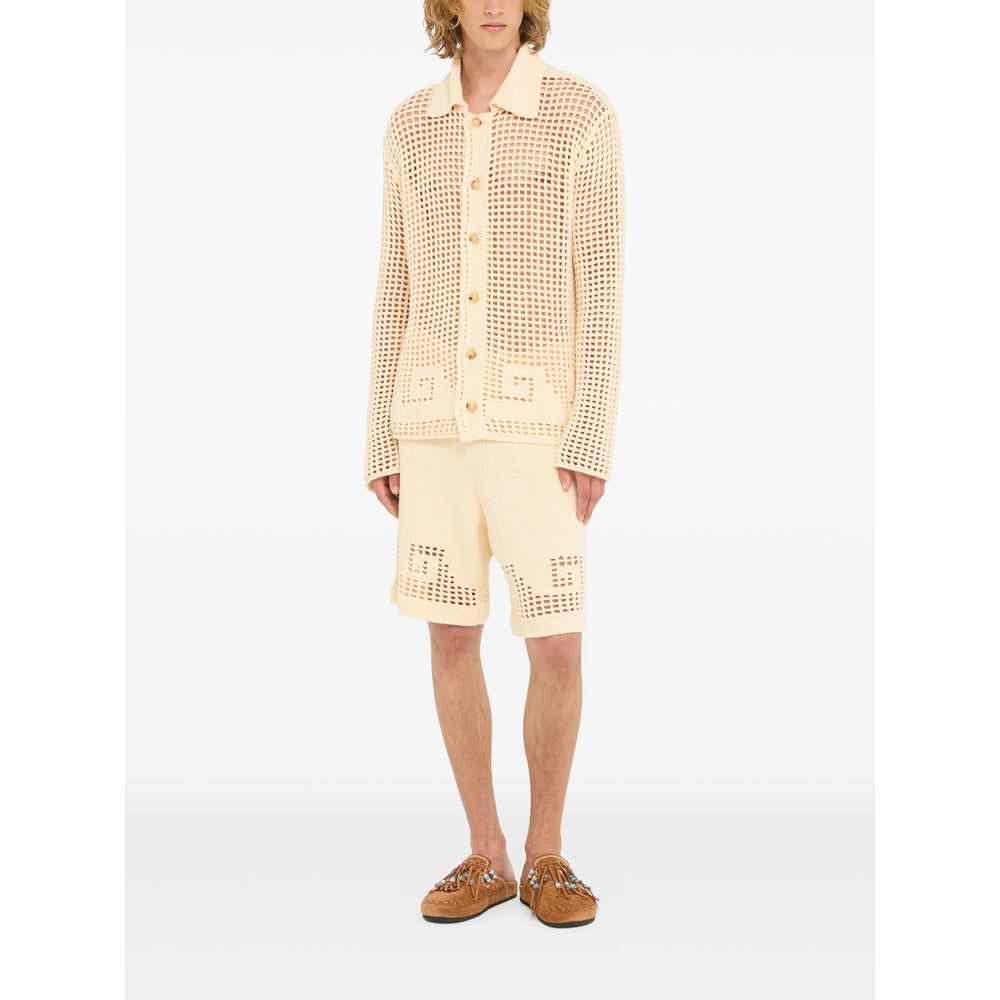 Soft Sand Beige Collar Top