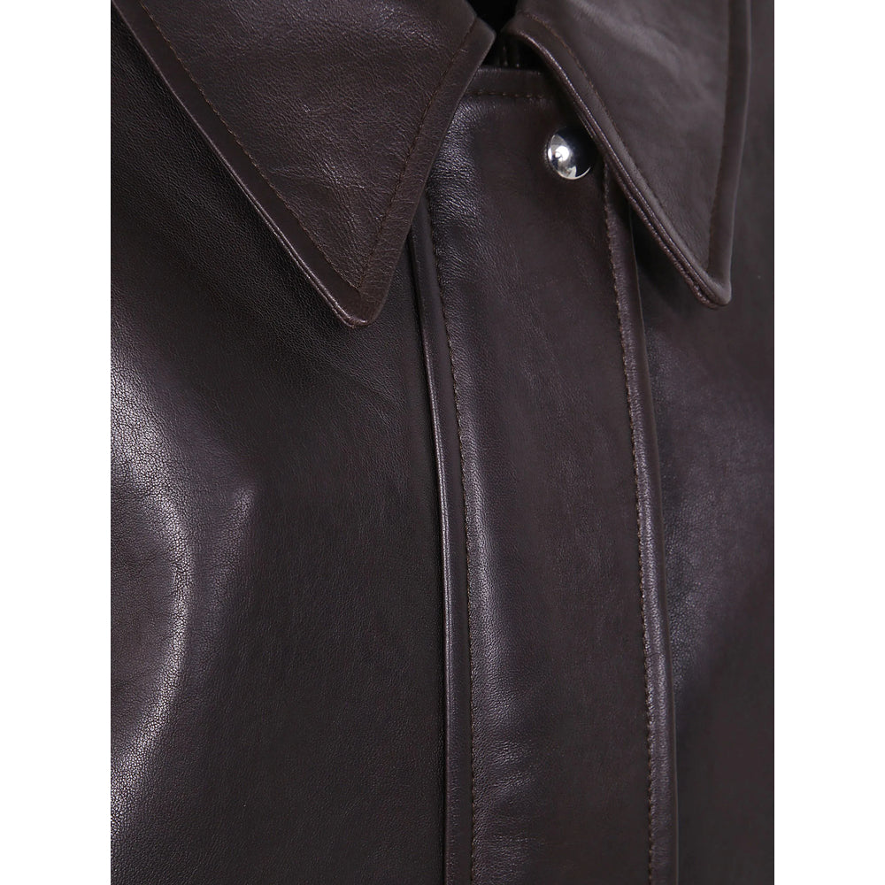 Sleek Coffee Brown Field Jacket