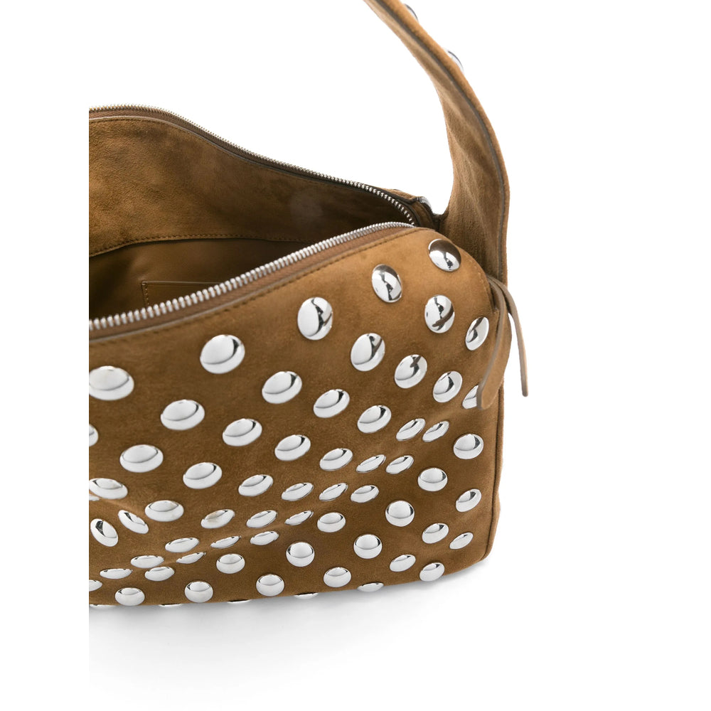 Caramel Suede Shoulder Tote